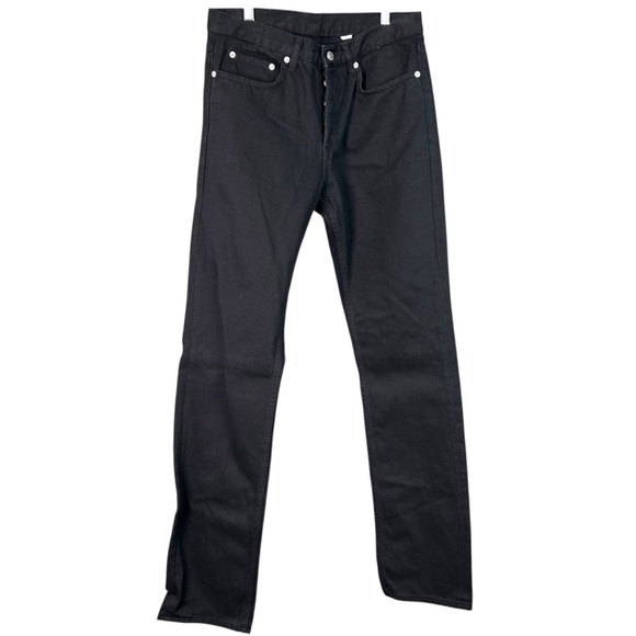 Sandro ètroit noir Button Fly Straight Leg Men’s Jeans Size 29 NWOT